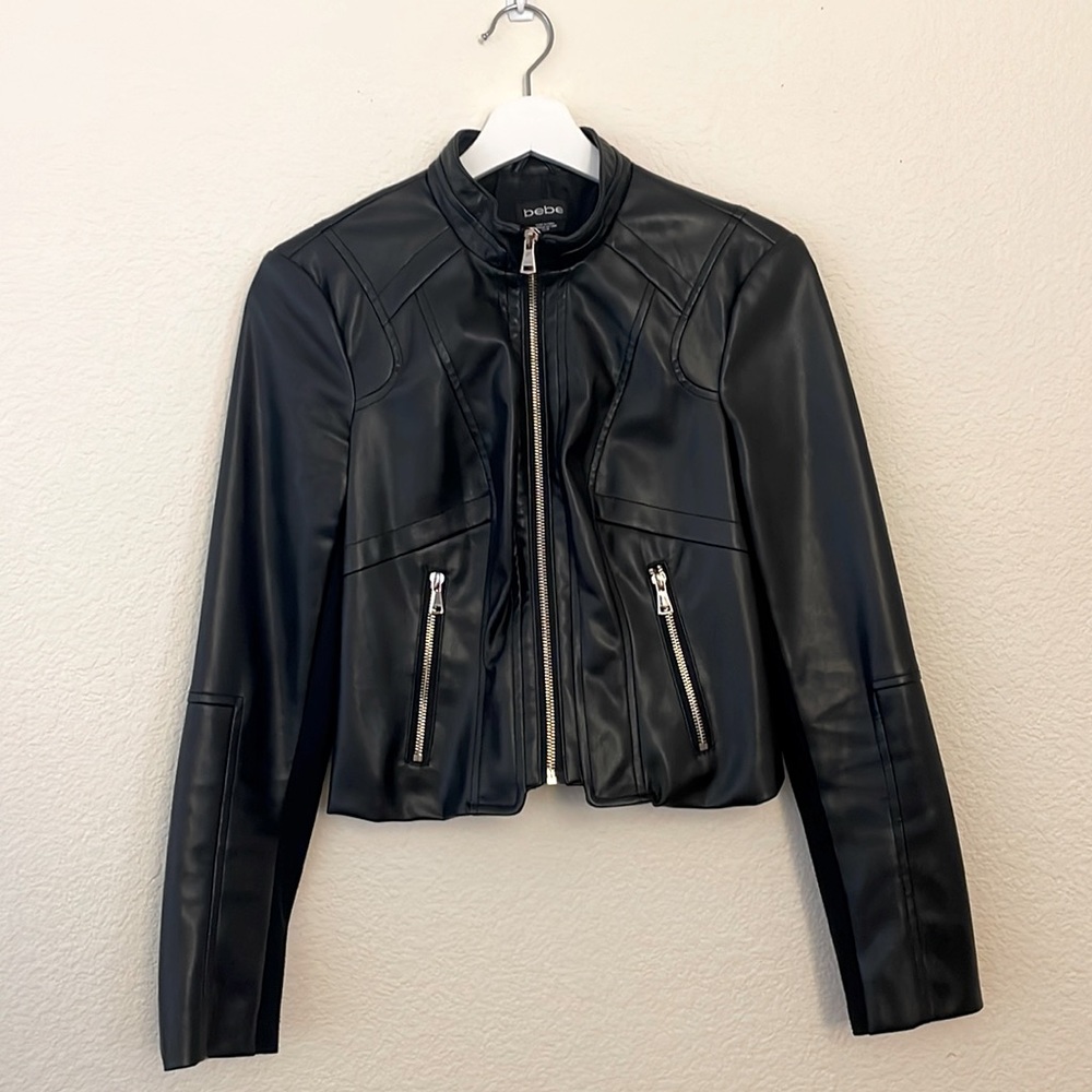 Bebe Sexy Leather Jacket